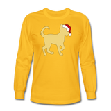 Here Comes Santa Paws Long Sleeve T-Shirt - gold