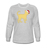 Here Comes Santa Paws Long Sleeve T-Shirt - heather gray