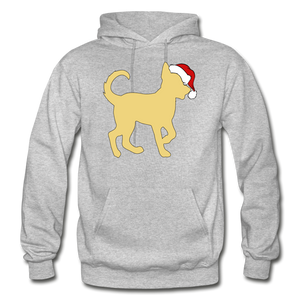 Here Comes Santa Paws Heavy Blend Adult Hoodie - kelly green