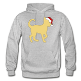 Here Comes Santa Paws Heavy Blend Adult Hoodie - heather gray