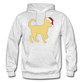 Here Comes Santa Paws Heavy Blend Adult Hoodie - light heather gray