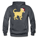 Here Comes Santa Paws Heavy Blend Adult Hoodie - charcoal gray