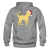 Here Comes Santa Paws Heavy Blend Adult Hoodie - graphite heather