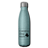 CD Mom Insulated Stainless Steel Water Bottle - turquoise glitter