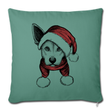 Santa’s Little Helper Throw Pillow Cover - cypress green