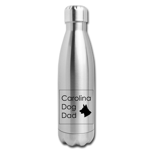 CD Dad Insulated Stainless Steel Water Bottle - silver