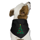 CD Christmas Tree Dog Bandana - black