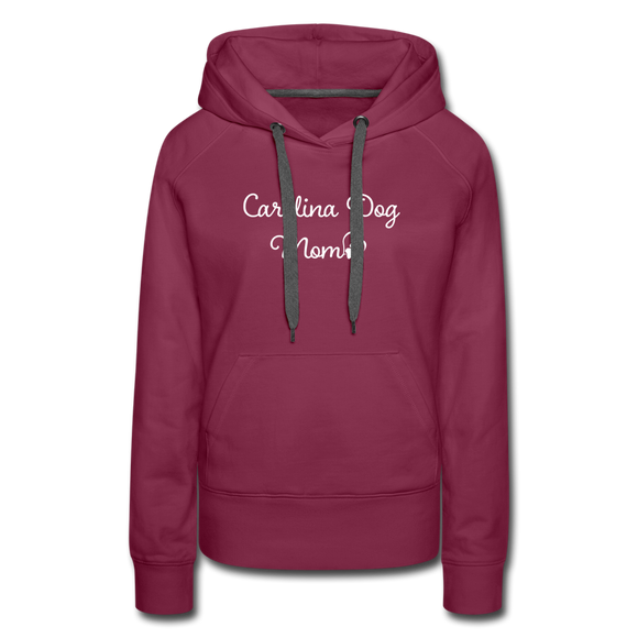 Carolina Dog Mom Women’s Premium Hoodie - burgundy