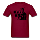 Never Walk Alone T-Shirt - burgundy