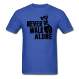 Never Walk Alone T-Shirt - royal blue