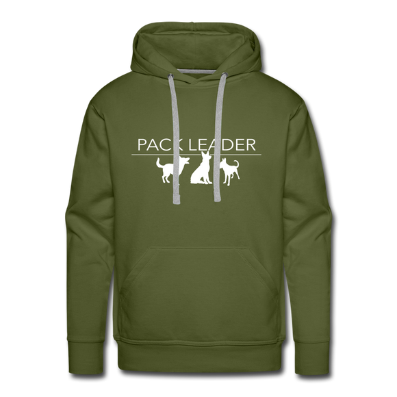 Pack Leader Men's Premium Hoodie - olive green