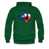 Deep in the Heart of Texas Hoodie - forest green