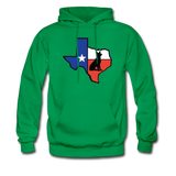 Deep in the Heart of Texas Hoodie - kelly green