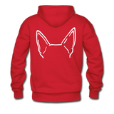 SCD Rescue with Signature Ear Design Hoodie - red