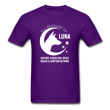 All Because of Luna T-Shirt - purple