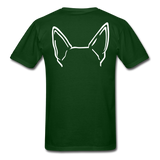 SCD Rescue with Signature Ears T-Shirt - forest green