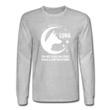 All Because of Luna Long Sleeve Shirt - heather gray