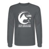 All Because of Luna Long Sleeve Shirt - charcoal