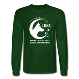 All Because of Luna Long Sleeve Shirt - forest green