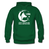 All Because of Luna Hoodie - forest green