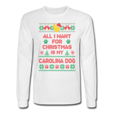 All I want for Christmas is my Carolina Dog Long Sleeve Shirt - white