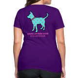 Polka Dot Carolina Dog T-Shirt - purple