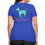 Polka Dot Carolina Dog T-Shirt - royal blue