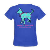 Polka Dot Carolina Dog T-Shirt - royal blue