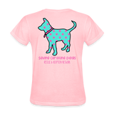 Polka Dot Carolina Dog T-Shirt - pink