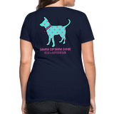 Polka Dot Carolina Dog T-Shirt - navy