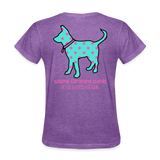 Polka Dot Carolina Dog T-Shirt - purple heather