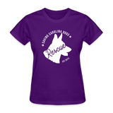 Saving Carolina Dogs Est 2013 Women's Fitted T-Shirt - purple