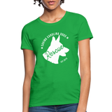 Saving Carolina Dogs Est 2013 Women's Fitted T-Shirt - bright green