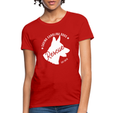 Saving Carolina Dogs Est 2013 Women's Fitted T-Shirt - red
