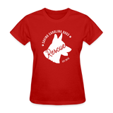 Saving Carolina Dogs Est 2013 Women's Fitted T-Shirt - red