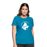 Saving Carolina Dogs Est 2013 Women's Fitted T-Shirt - turquoise