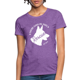 Saving Carolina Dogs Est 2013 Women's Fitted T-Shirt - purple heather