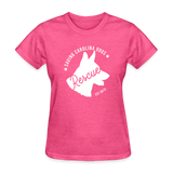 Saving Carolina Dogs Est 2013 Women's Fitted T-Shirt - heather pink