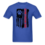 Distressed American Flag SCD T-Shirt - royal blue