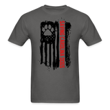 Distressed American Flag SCD T-Shirt - charcoal