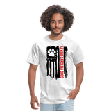 Distressed American Flag SCD T-Shirt - light heather gray
