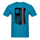 Distressed American Flag SCD T-Shirt - turquoise
