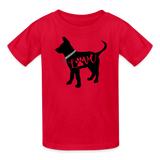 CD Puppy Love Ultra Cotton Youth T-Shirt - red
