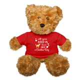 All You Need is Love & a Carolina Dog Teddy Bear - red