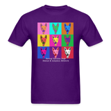 Carolina Dog Pop Art T-Shirt - purple